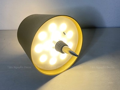 Đèn bàn chụp gắn chai rượu cảm ứng [3 Màu - 3 Chế độ đèn] 11x9cm LED-KHAC-03